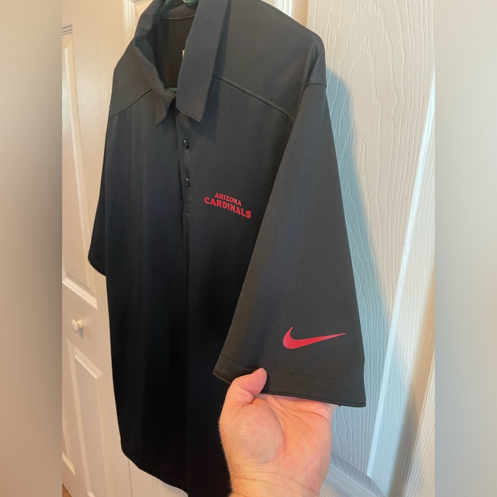 Nike NFL Arizona Cardinals Polo Dri-Fit On Field Apparel Size Large L Men’s